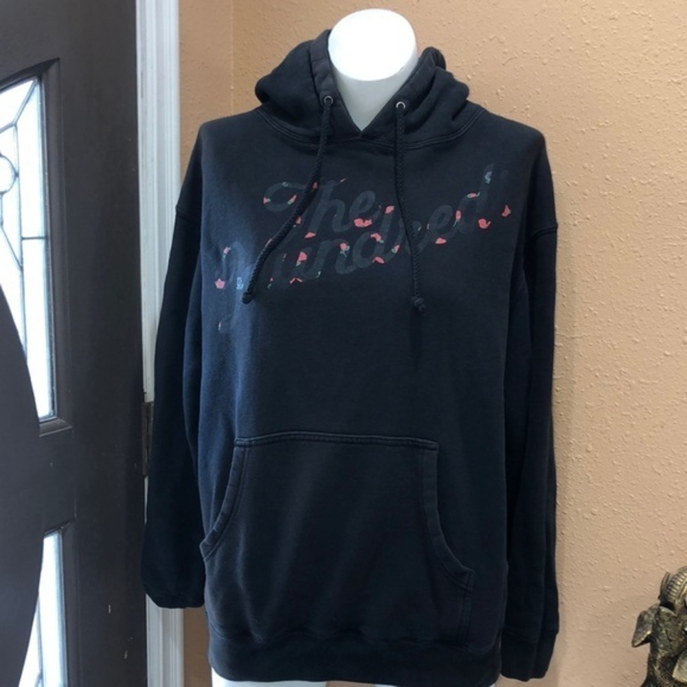 The hundreds black rose hoodie